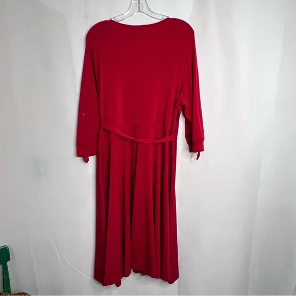 Modcloth Red Midi Dress - Picture 2 of 9